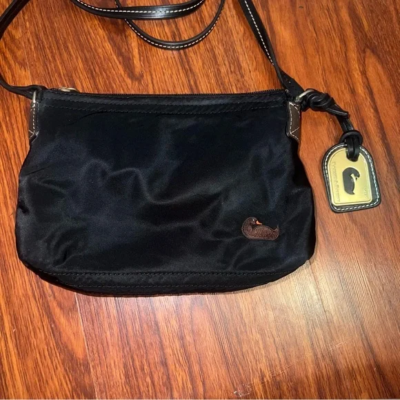 Dooney & Bourke Black Crossbody Bag with Gold Accents - Picture 3 of 10